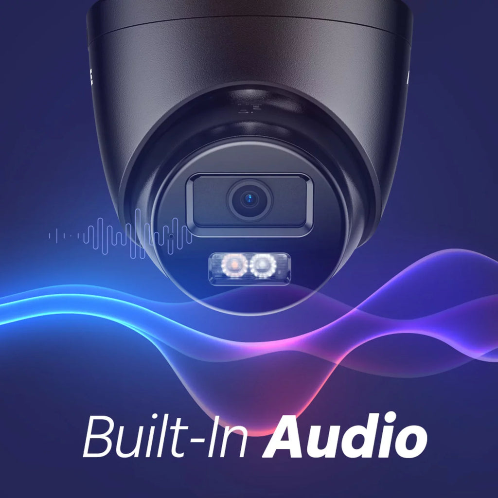 PoE 3K for Security, Turret Black Vision, dB Light, Detection, 2.8mm Mic Smart Surveillance Built-in Lens, Cameras Night ANNKE Color 120 Dual Home WDR, Camera, Outdoor Security Wired AI Human/Vehicle