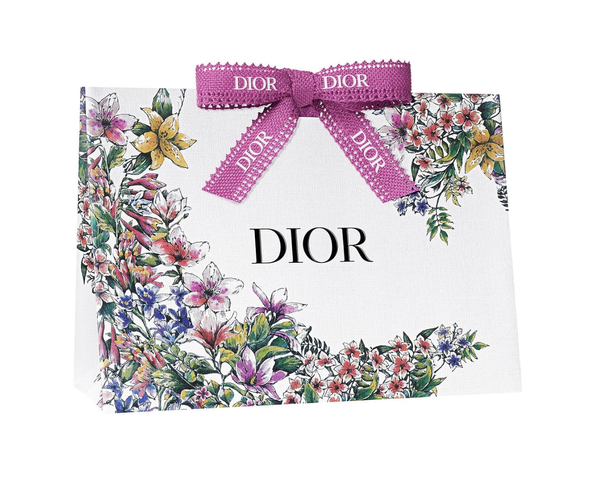 Shopping Bag Bag Pink Collection Paper Medium Dior Ribbon Blooming New Gift Boudoir Size