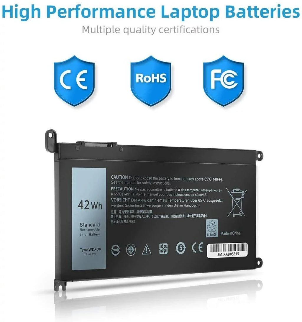5368 7368 5x 15 5568 7569 Dell 13 7579 FC92N For 5567 Battery Inspiron WDX0R