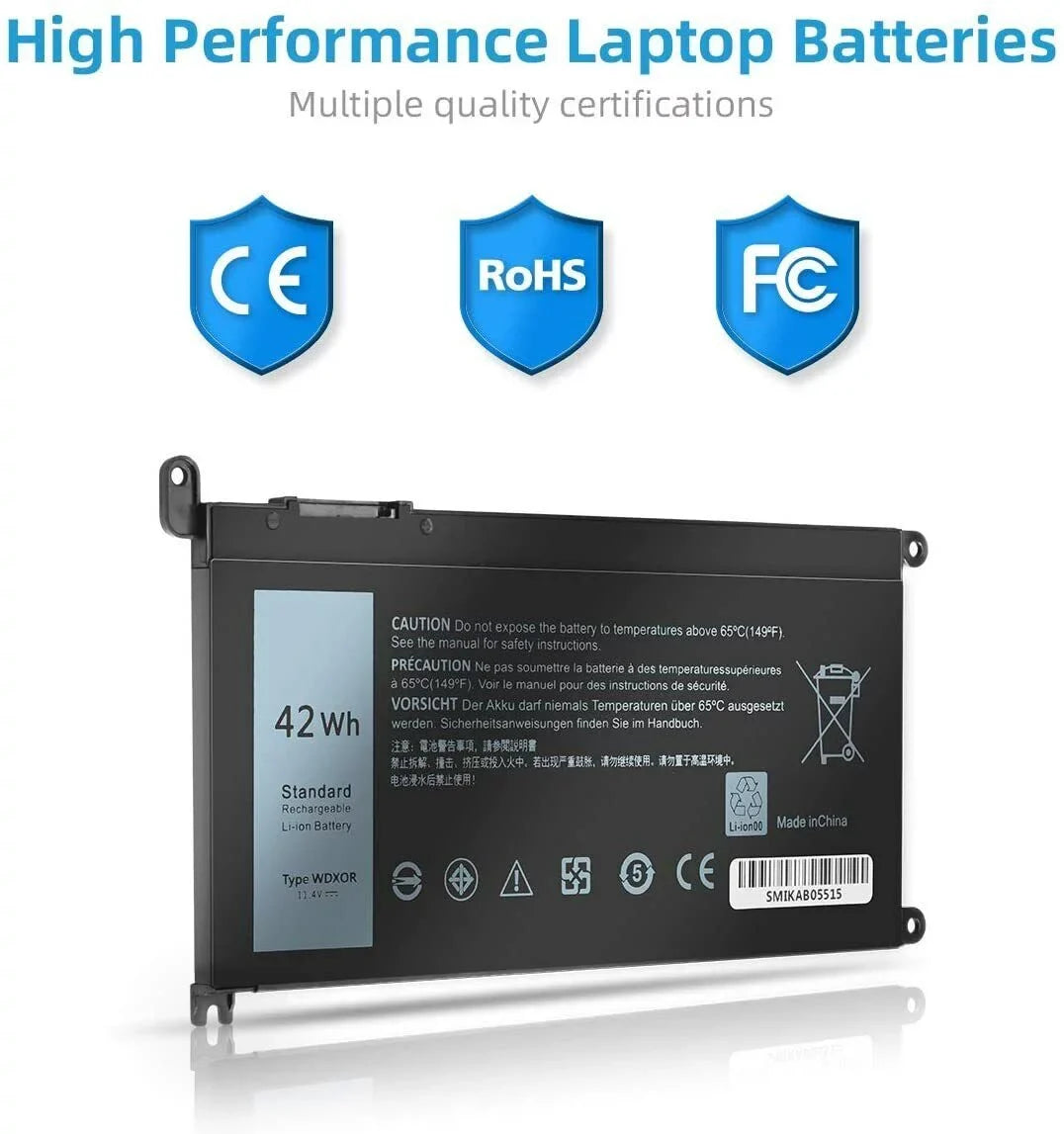 5368 7368 5x 15 5568 7569 Dell 13 7579 FC92N For 5567 Battery Inspiron WDX0R