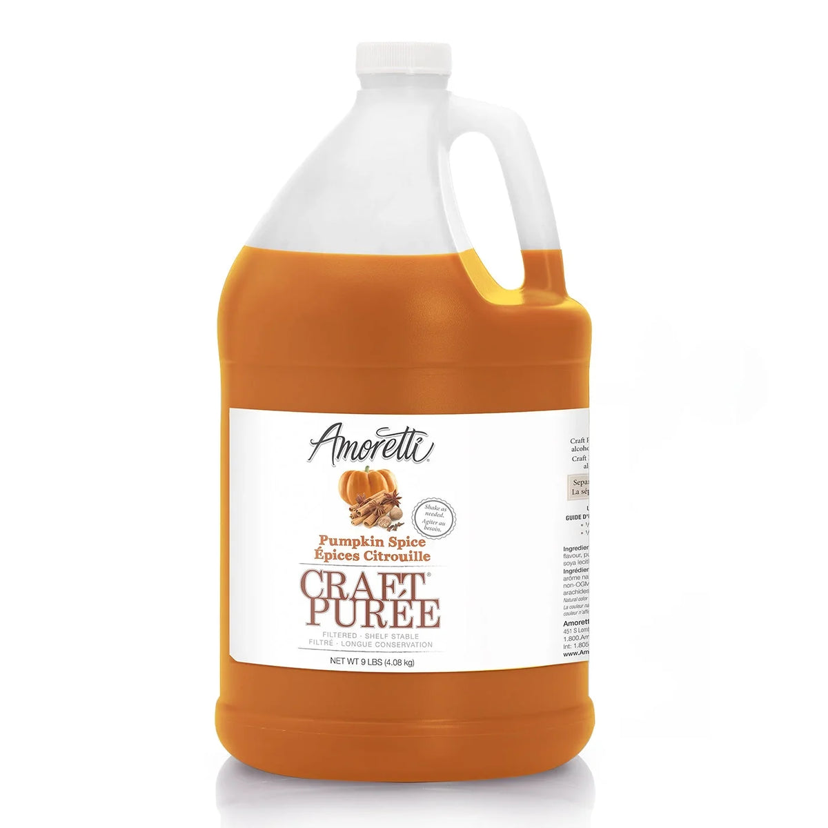 '- No Pumpkin Pasteurized and - Fruit, Super Preservatives, Brewing, Puree® for Amoretti Craft Filtered, Perfect Made other Beverages, Fully of 750 Concentrated, Spice Real Cocktails, ml