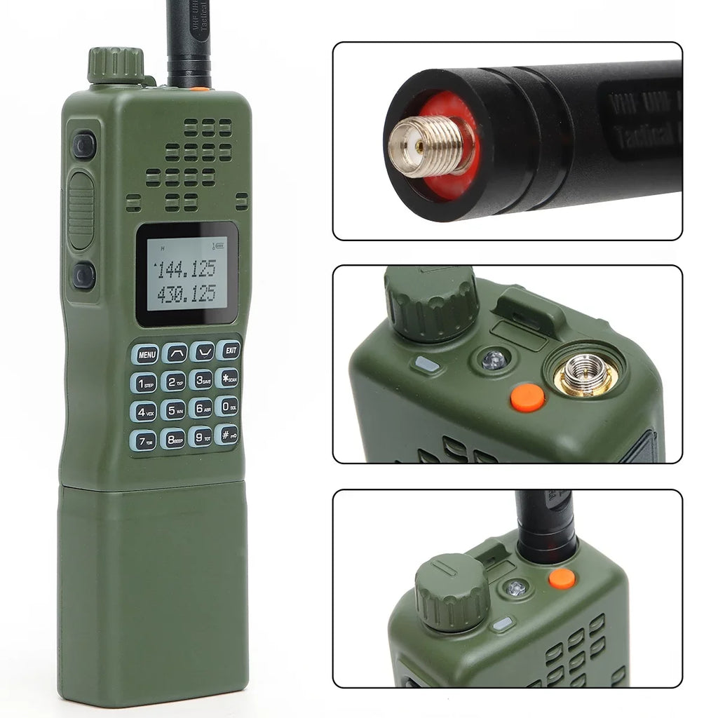 Charger with 10W Kit Shoulder Bag mic,18.8 and Antenna,USB Cable AR-152 Range Way Two Foldable Rechargeable Walkie Cable,AR-152 Programming Full inch Talkie Radio Long ABBREE&BaofengAR-152 Tactical