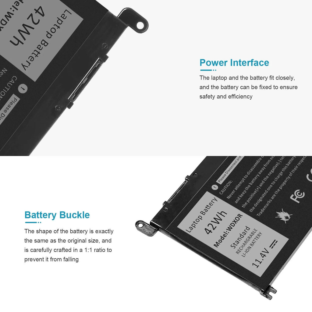 Battery WDX0R 0FC92N WDXOR For 0WDX0R,FC92N Dell