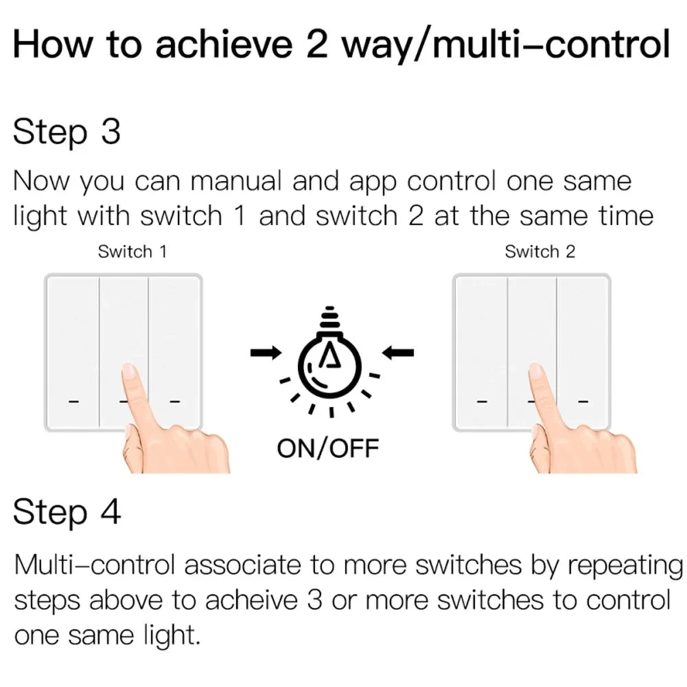 Smart Google Alexa Switch Life Tuya Way ZigBee with No Works 2mqtt 2/3 Light with/without Needed Wire Neutral Capacitor Smart