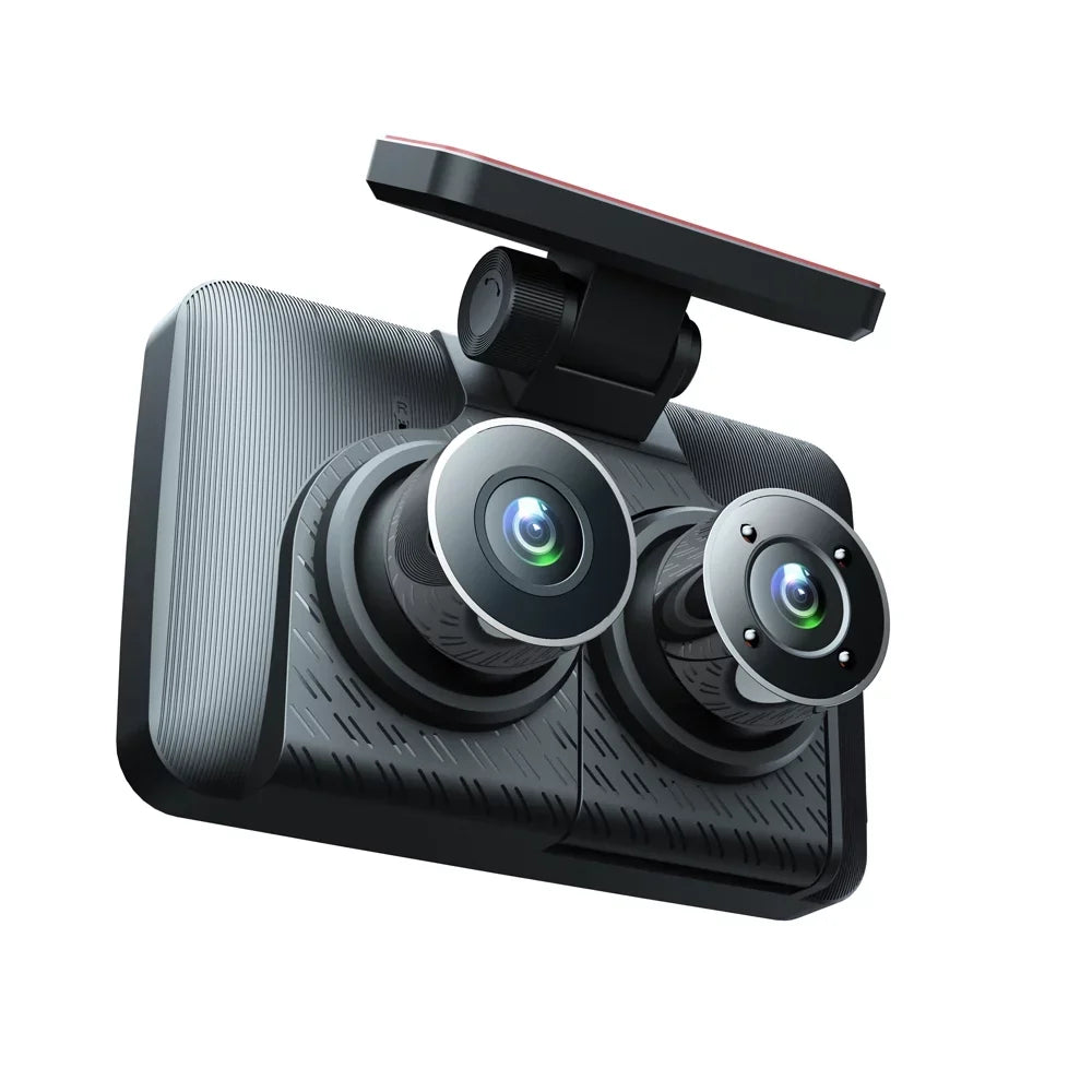 Car Camcorder Dcenta Car Cam Recorder 3 Car Angle Camera Safety Driving Auto Clear Video Mirror Cameras Recording Dash 4in Rearview Wide Recorder