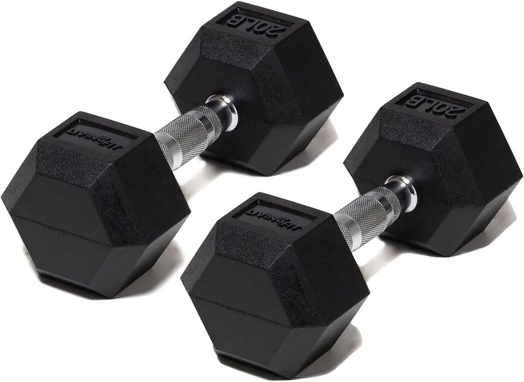 Dumbbells 100 Dumbbell 5LB Encased Strength Hex LB Single To Or Rubber Weights. For Workouts Hand Dumbbell Dumbbell Pairs. Sets