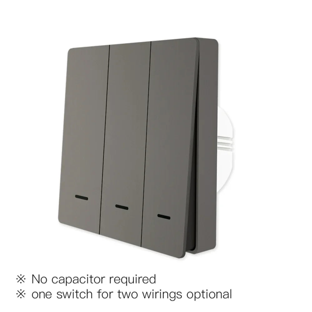Smart Google Alexa Switch Life Tuya Way ZigBee with No Works 2mqtt 2/3 Light with/without Needed Wire Neutral Capacitor Smart