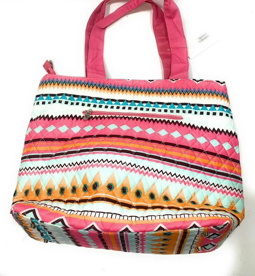 Orange Baby Pad Aztec Diaper Bag Pink Girl Piece Set Serape Changing Blue Pouch Zipper 3