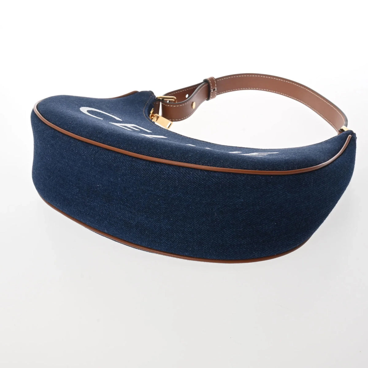 Pre-Owned (Like New) Ava Handbag 193952DKA Leather CELINE Women's Blue Denim