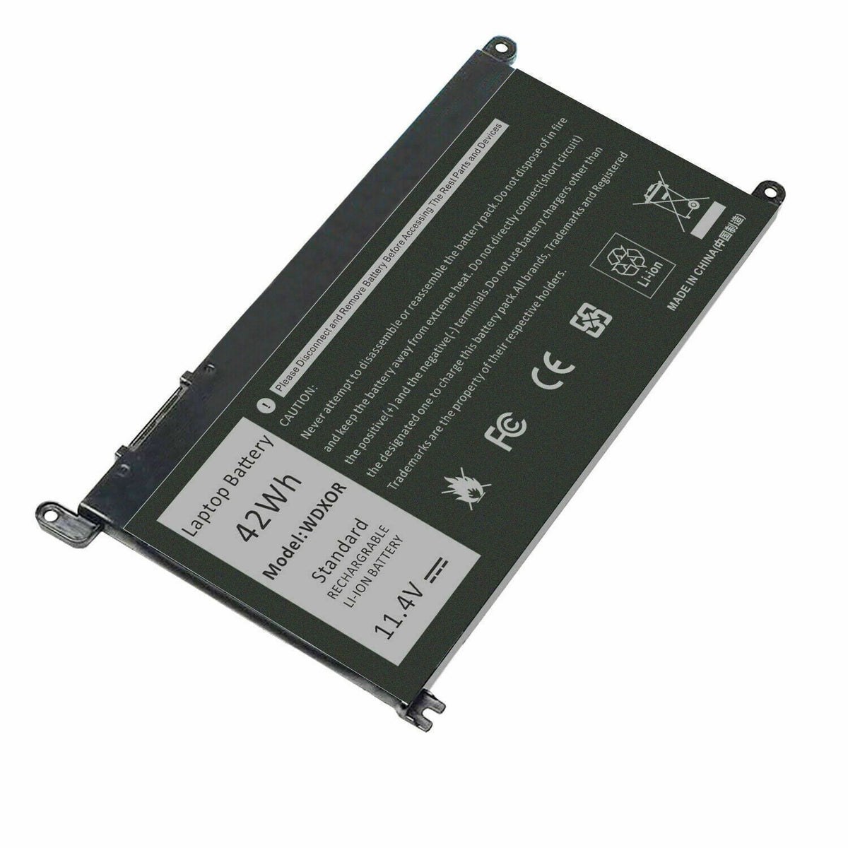 5568 7569 Inspiron WDXOR DELL 7368 13 For 5368 FC92N 42Wh 5567 Battery 15 WDX0R