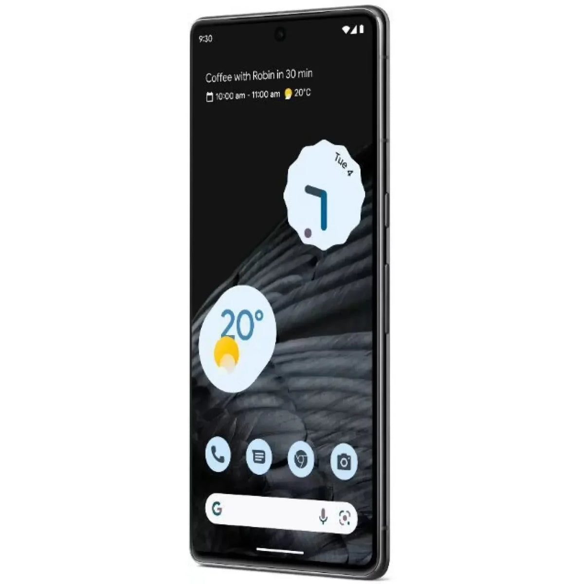 (Like 12GB Factory New) 128GB 50 Smartphone Google - Pro Obsidian Pre-Owned Unlocked RAM 6.7" LTPO GE2AE MP Display Pixel 5G 7 AMOLED
