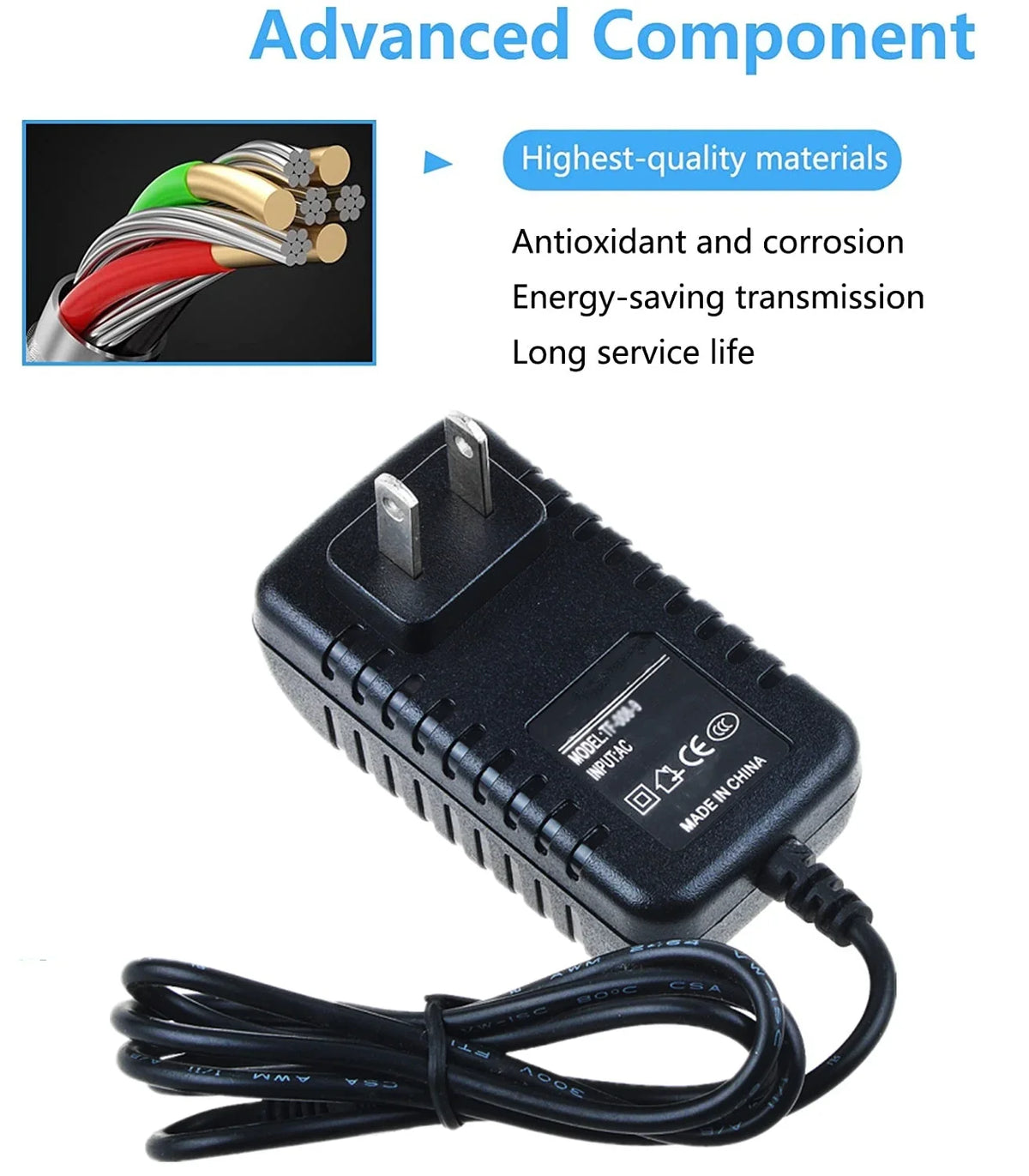 BOO Telefunken TFK Wall Charger 105 for AC Adapter Cord Mains De Power Radio Luxe Replacement Supply Compatible Global PSU KONKIN Bajazzo Home Deutschland