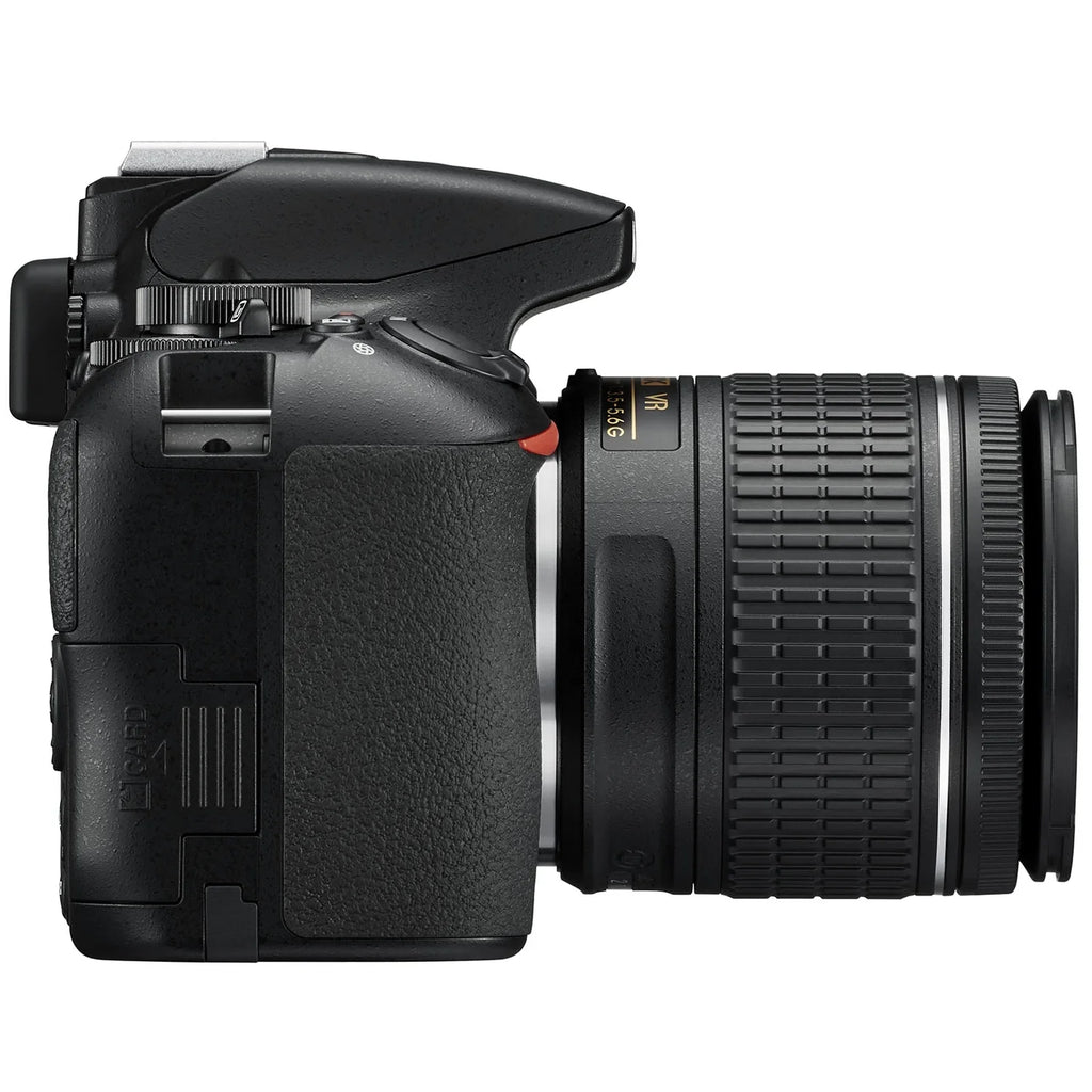 Nikon 70-300mm with ED, f/4.5-6.3G VR NIKKOR AF-P 18-55mm NIKKOR Black DX-Format DSLR D3500 Two & f/3.5-5.6G DX AF-P Lens DX Kit