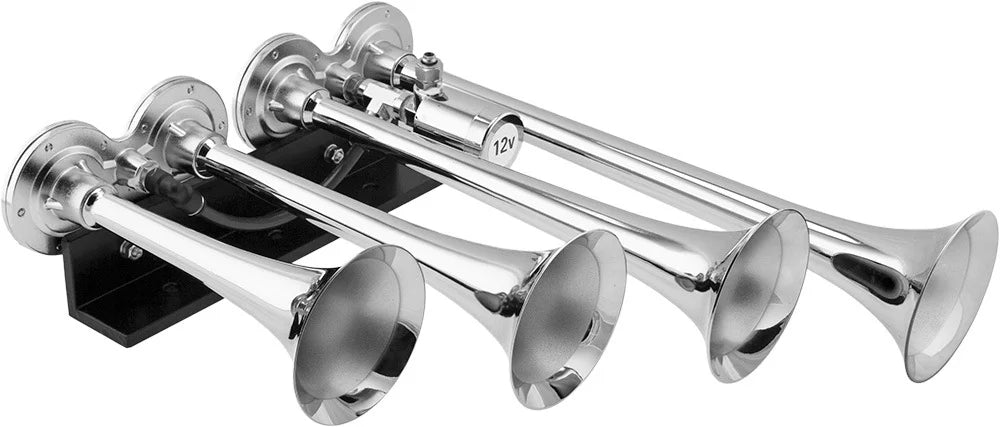 System- Tank, Trumpets. Fits for Aluminum Train Vehicles dB. 3 Vixen Air Pickup/Jeep/SUV Complete Onboard 200psi Trucks/Car/Semi. Horn Kit Gallon Super VXO8330APRO/4124XC 4 Compressor, Loud Horns like