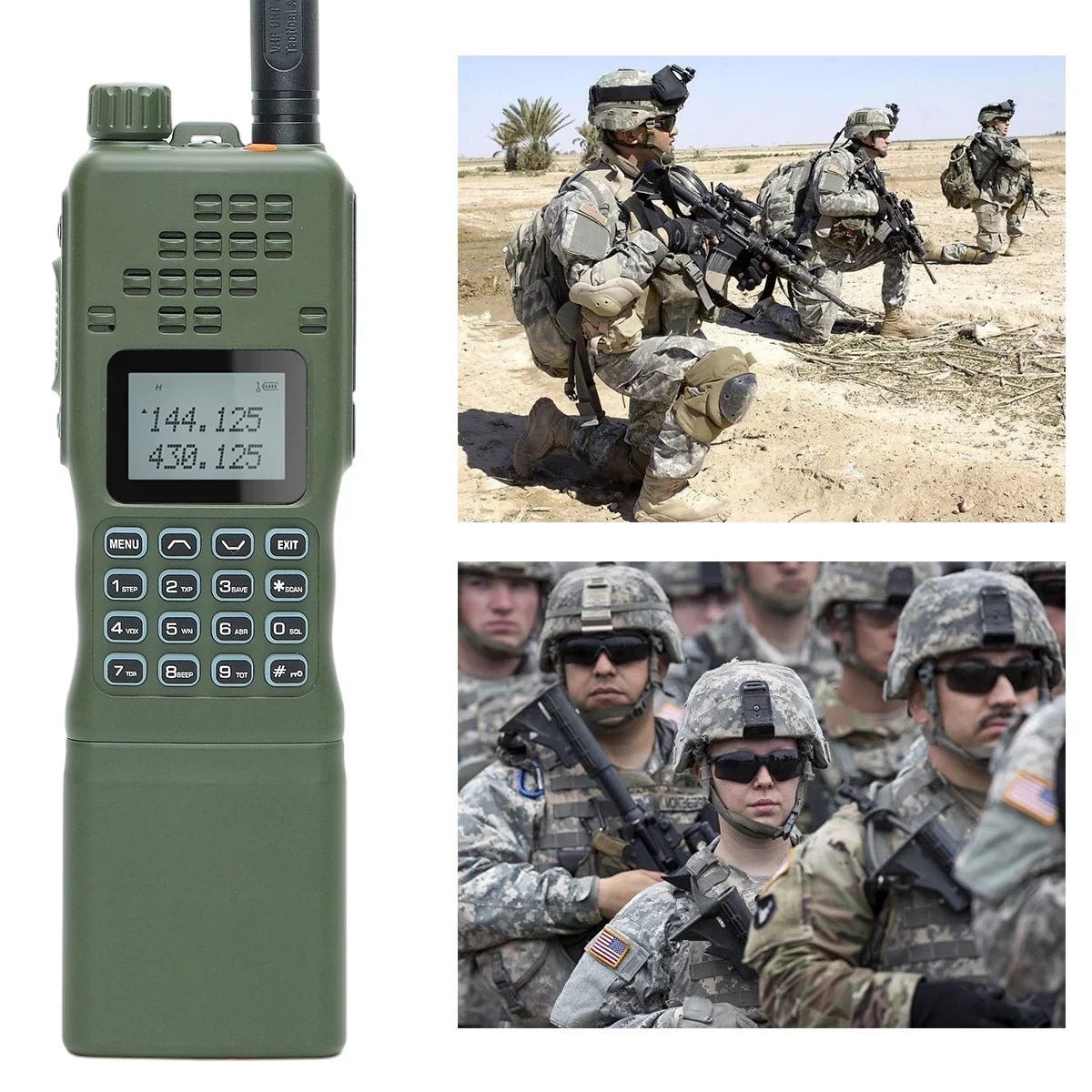Charger with 10W Kit Shoulder Bag mic,18.8 and Antenna,USB Cable AR-152 Range Way Two Foldable Rechargeable Walkie Cable,AR-152 Programming Full inch Talkie Radio Long ABBREE&BaofengAR-152 Tactical
