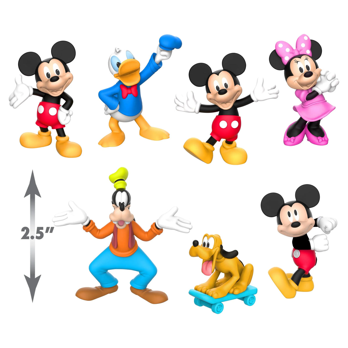 Set, Gifts Presents Up, Ages Disney Licensed Toys Figure for Officially Mickey Mouse and 3 Kids Junior Collectible