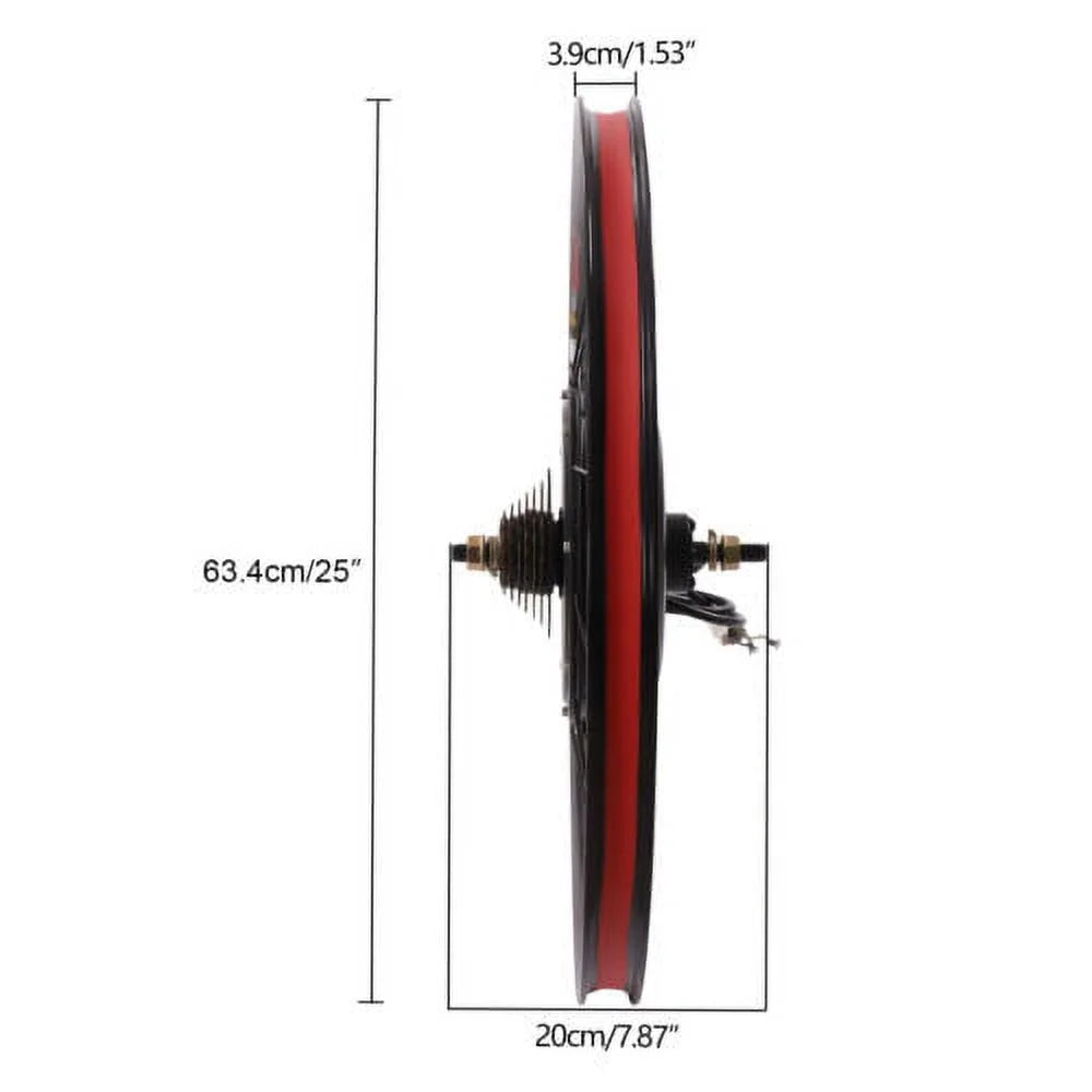 29" 72V Electric 560rpm Motor Bicycle Kit Wheel Rear Conversion E-Bike 2000W