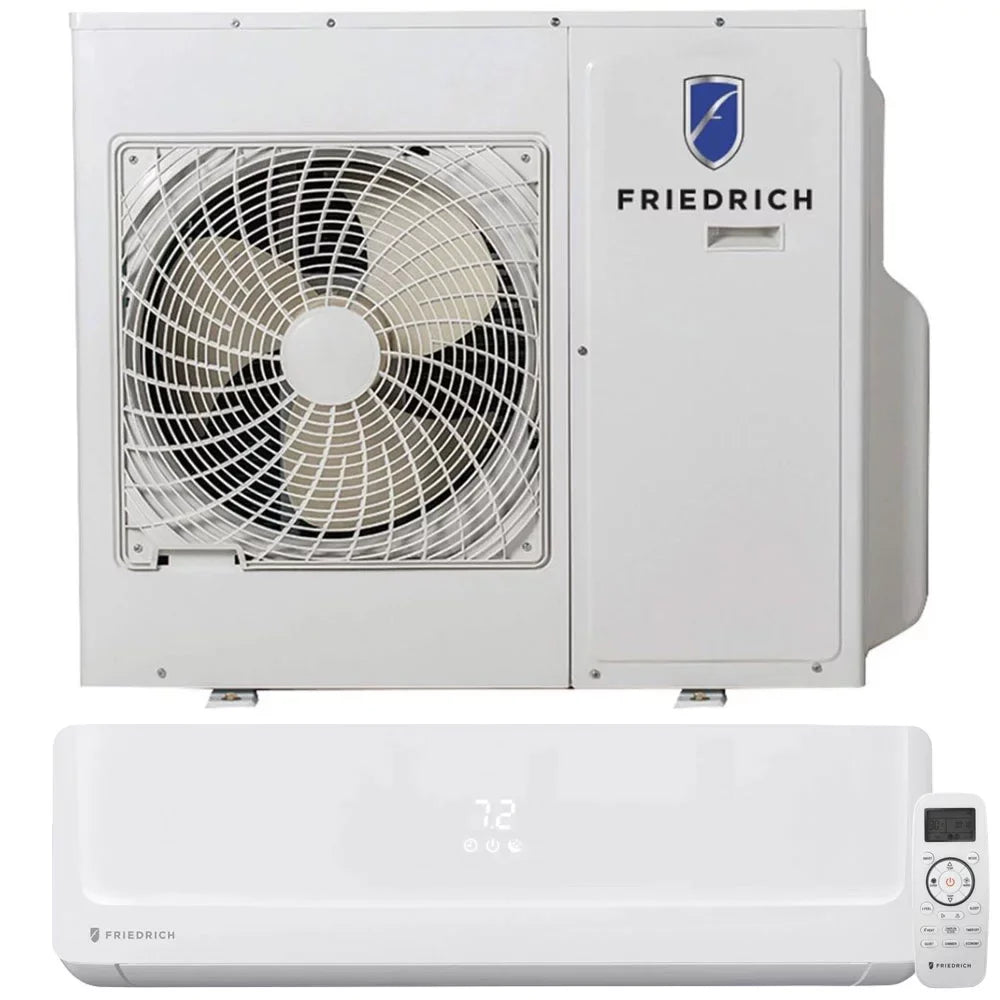 Tri-Zone with Pump Mini Floating with Pro Heating BTU Bundle 9000 Heat and 24000 Air Air Air Pro Floating Conditioner Friedrich Air Indoor Conditioner BTU Split