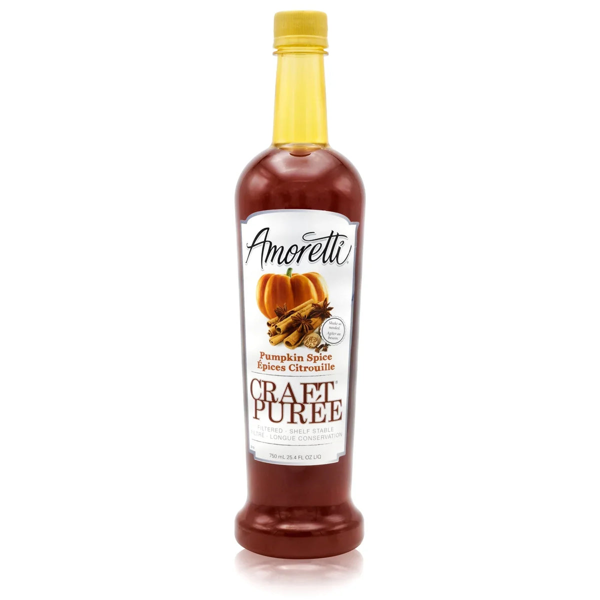'- No Pumpkin Pasteurized and - Fruit, Super Preservatives, Brewing, Puree® for Amoretti Craft Filtered, Perfect Made other Beverages, Fully of 750 Concentrated, Spice Real Cocktails, ml