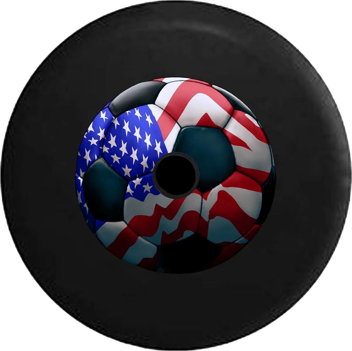 JL Backup for Cover Jeep Futbol Camera American Wrangler Flag 32 Spare Inch Soccer Ball 2019 2018 RV Tire