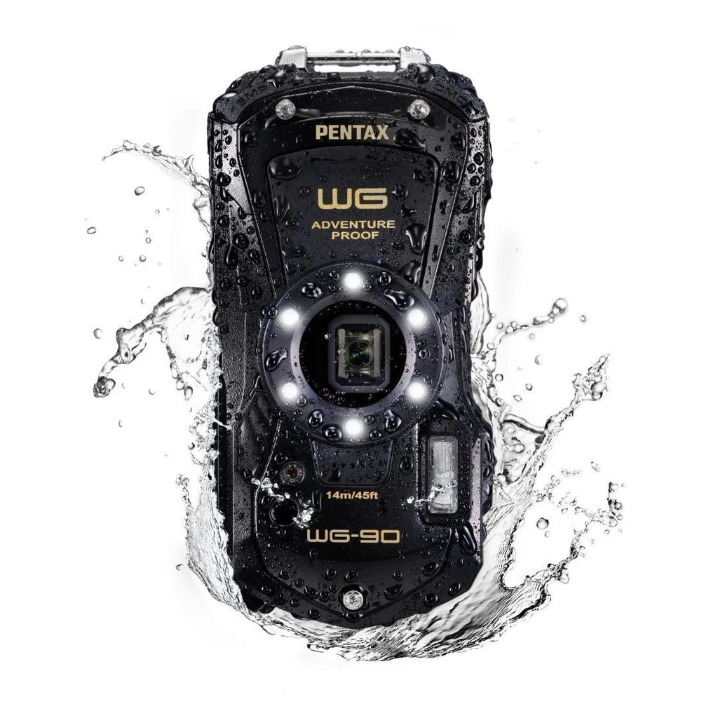 WG-90 Exceptional Adventure Mode Imaging Body PENTAX (Black) Shooting Quality Ricoh Weather Camera Compact Tough and Construction, Image with All Underwater