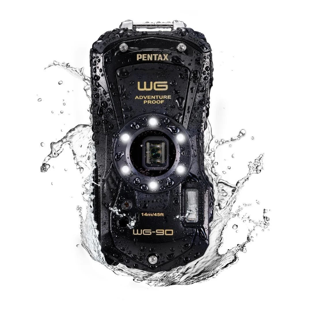 WG-90 Exceptional Adventure Mode Imaging Body PENTAX (Black) Shooting Quality Ricoh Weather Camera Compact Tough and Construction, Image with All Underwater