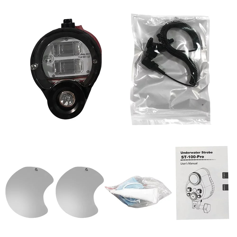 Sea 100m/328ft Dsfen 5600k With Optic Cable Ainn 5600k Max. With 100m/328ft Flash Waterproof With lamp,Optic Cable 5600k frogs St-100- 100m/328ft Optic Max. Waterproof Case Max.