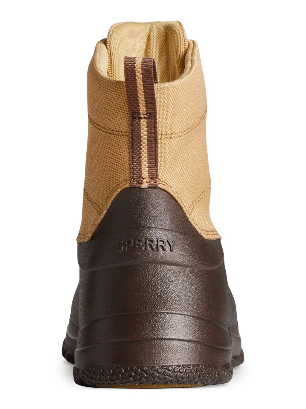 Waterproof Tab Lace-Up Beige 7 Round Toe Pull Boots SPERRY Duck Mixed Lightweight Media Mens Cushioned