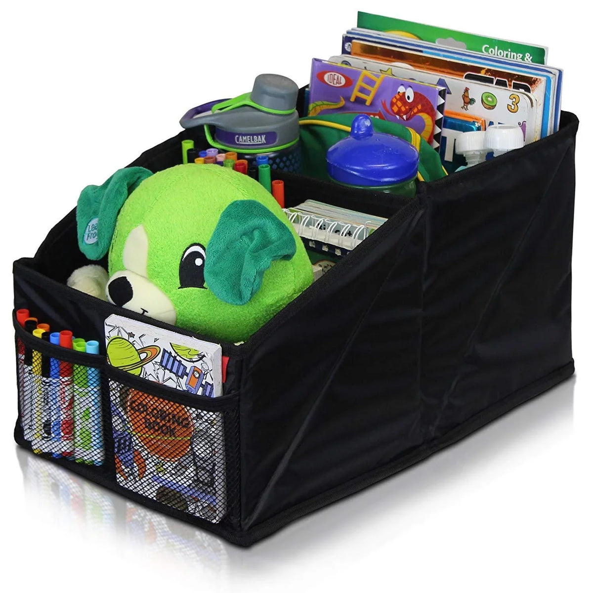 for Seat Books, Car Magazines, Great with More Lusso Maps, for Stitching Toys, Organizer and Games Featuring Kids 8 Compartments Tissues, Storage Documents, Black Adults, Front/Backseat Gear