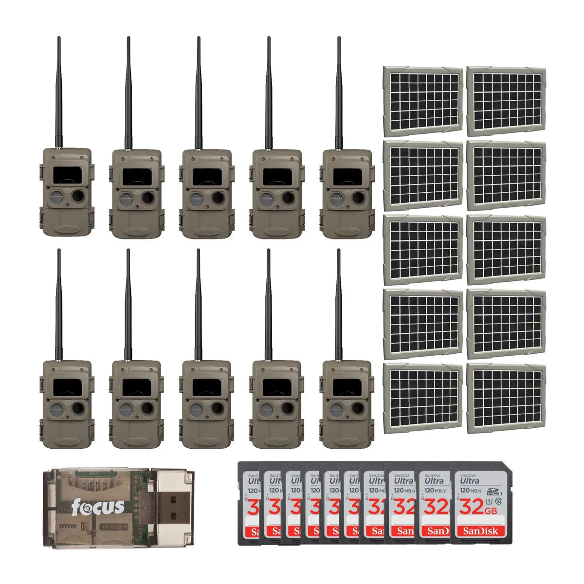 IR Super (10-Pack) with Power Bank Camera Solar Cuddeback Wireless Cuddelink