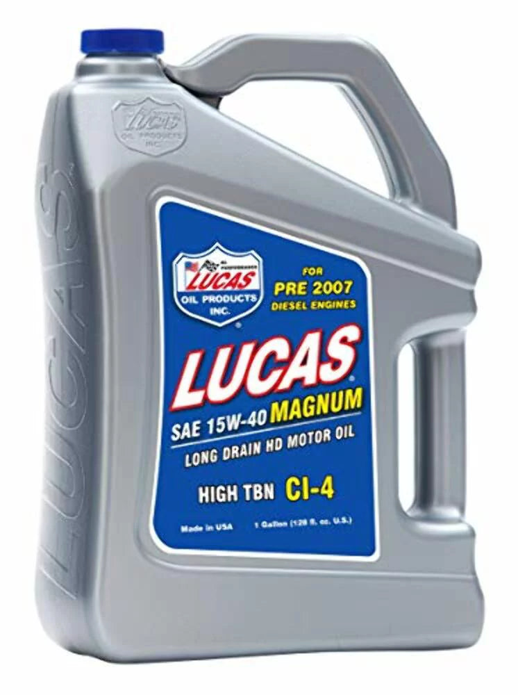 Lucas Duty 128oz. 10076 15-40 Oil TBN Heavy Truck Oil High Motor