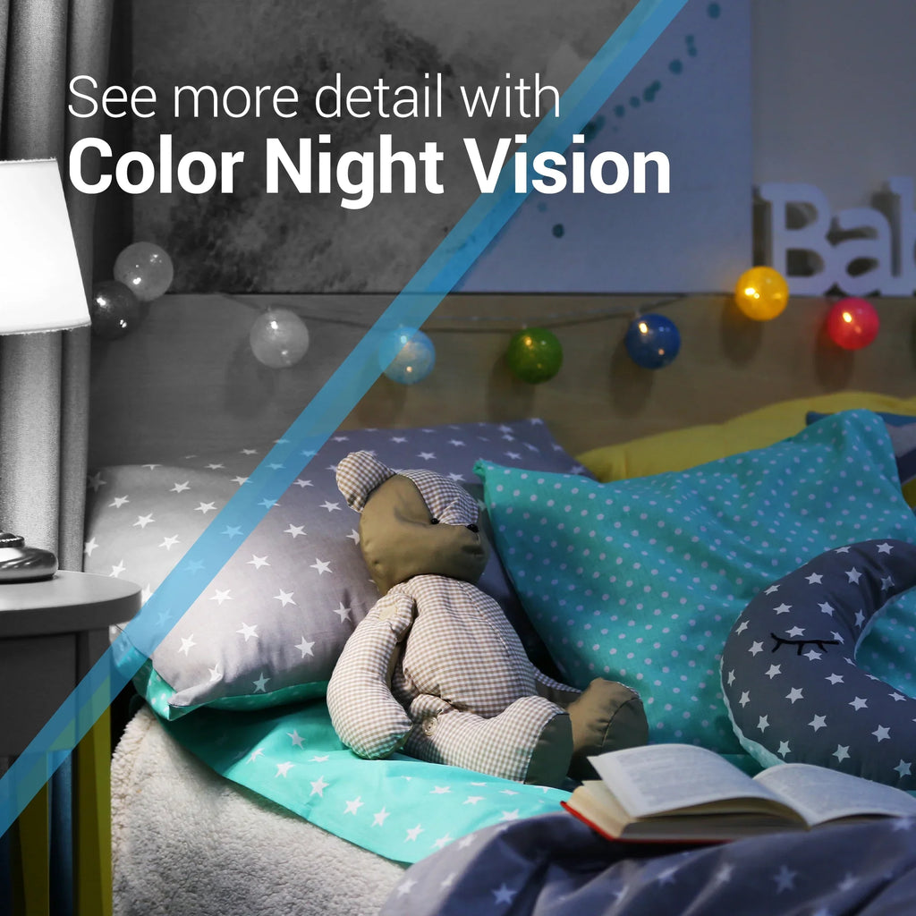 & Wide Local 2 Pro Camera Security Baby Storage Color HD Free Angle, Bosma Camera Way WiFi Phone Super Night with Indoor 162° Detection, 1080p with Monitor, Motion app, Vision, Sound CapsuleCam Audio,