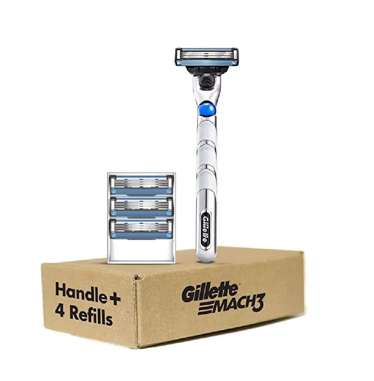 with 1 Handle Blade, Gillette Razor Cartridges Refill Mach3 4 Men's