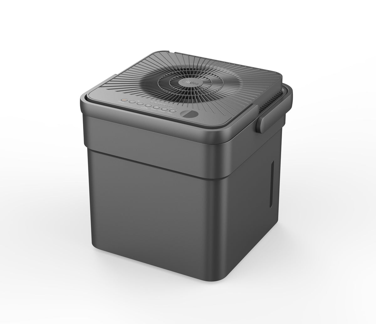 Sq. Smart Cube to Gray 3500 Dehumidifier, up Compact Ft., Midea 35-Pint
