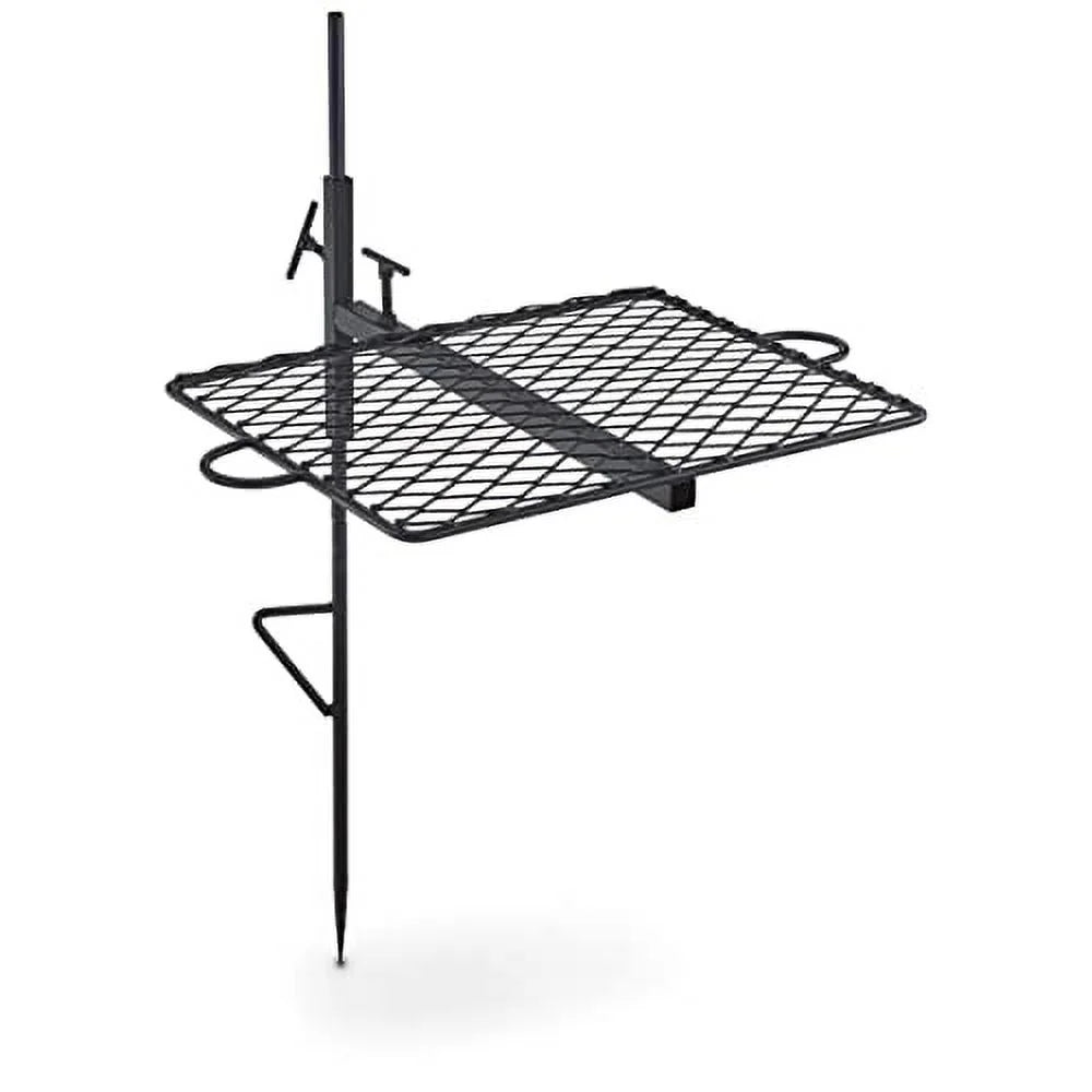 Fire Over Gear Guide Fire Carry Bag or Campfire Height Pit, Open Swivel Grill Adjustable w/Canvas