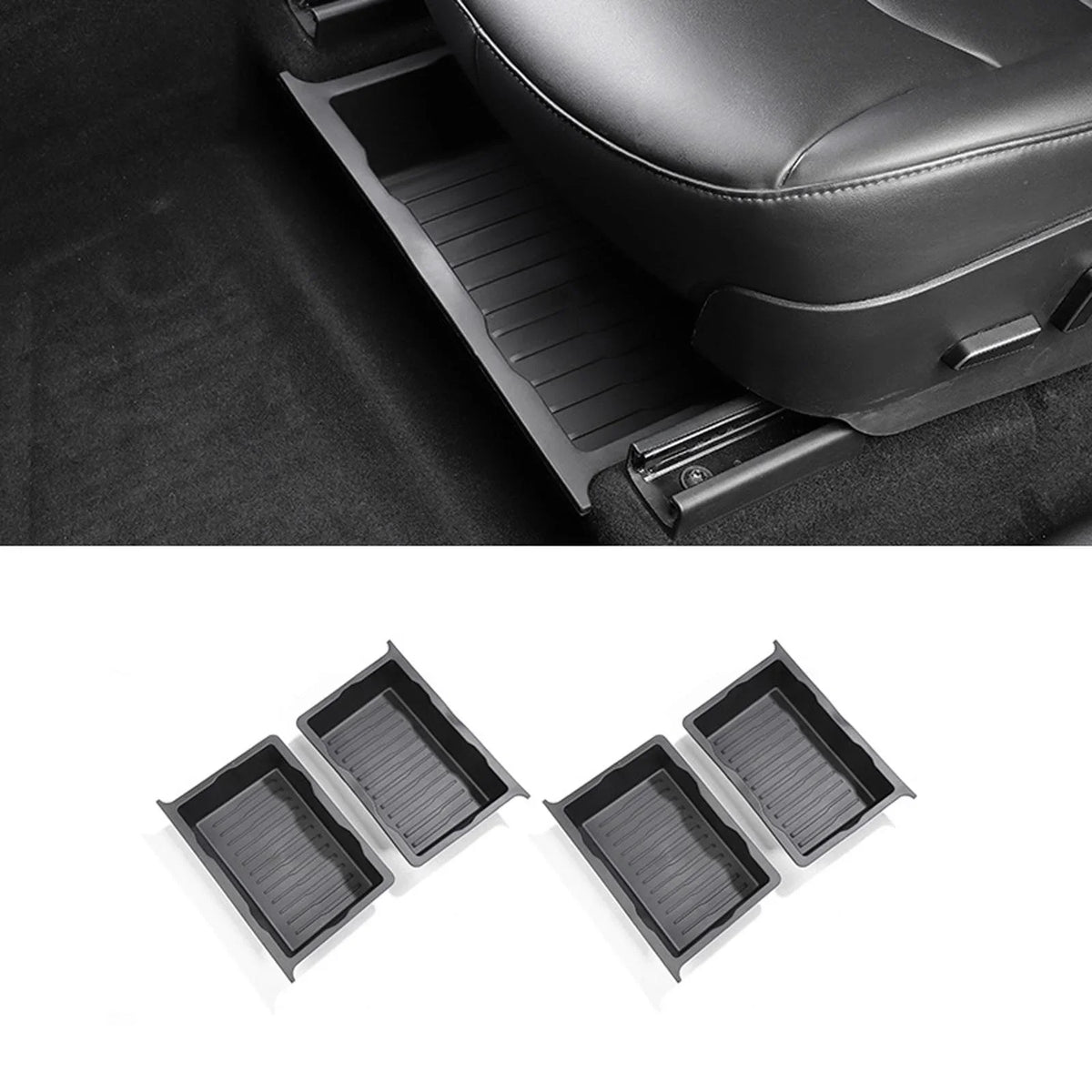 Hidden Tray under Tray Seat Box Model Underseat Storage for Organizer Durable Y