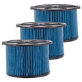 Part Wet 3-Layer Dust 3-4.5 Compatible with Dry Replacement 26643 Vacuums Cartridge 3 Pack Gallon Portable RIDGID & Filter Fine VF3500