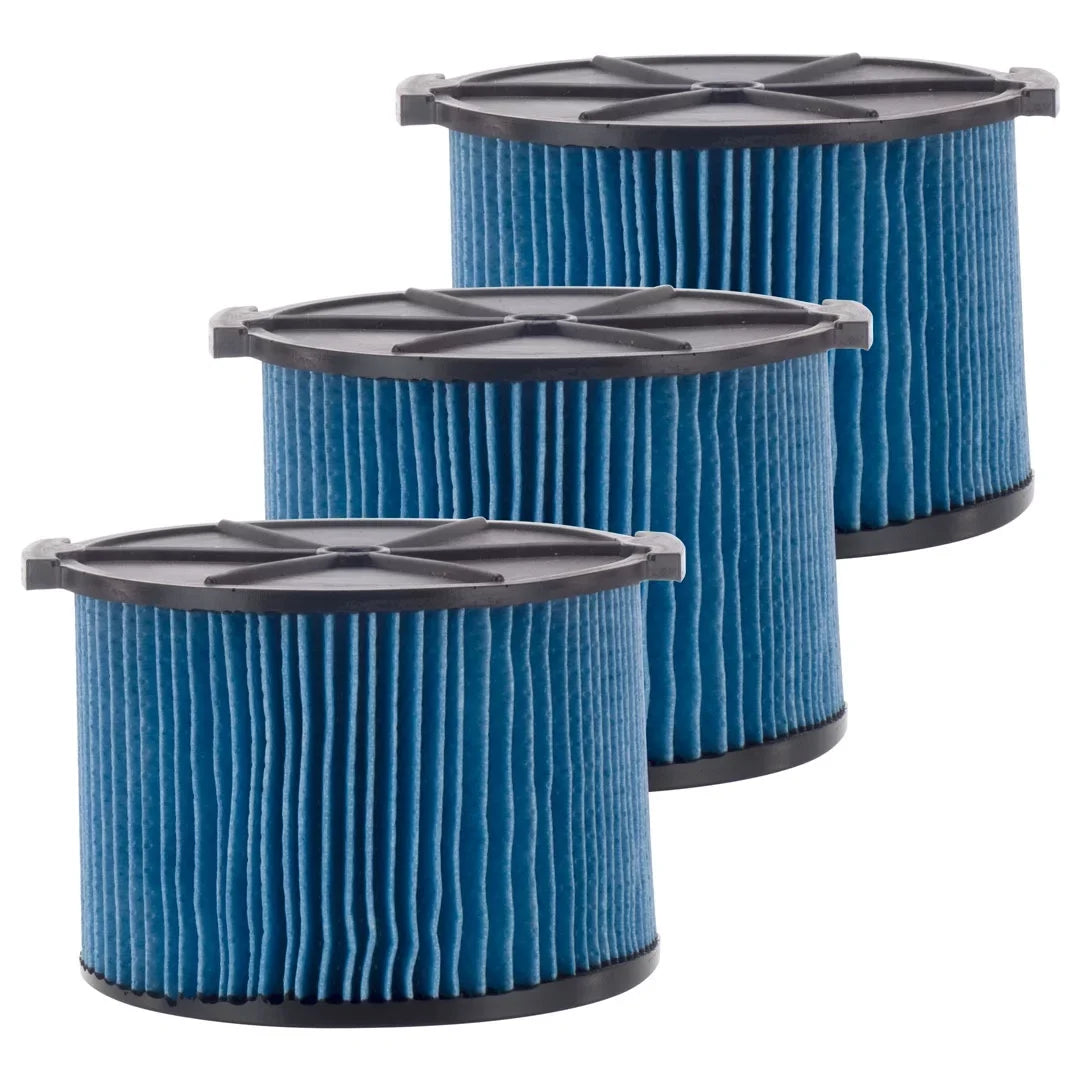 Part Wet 3-Layer Dust 3-4.5 Compatible with Dry Replacement 26643 Vacuums Cartridge 3 Pack Gallon Portable RIDGID & Filter Fine VF3500