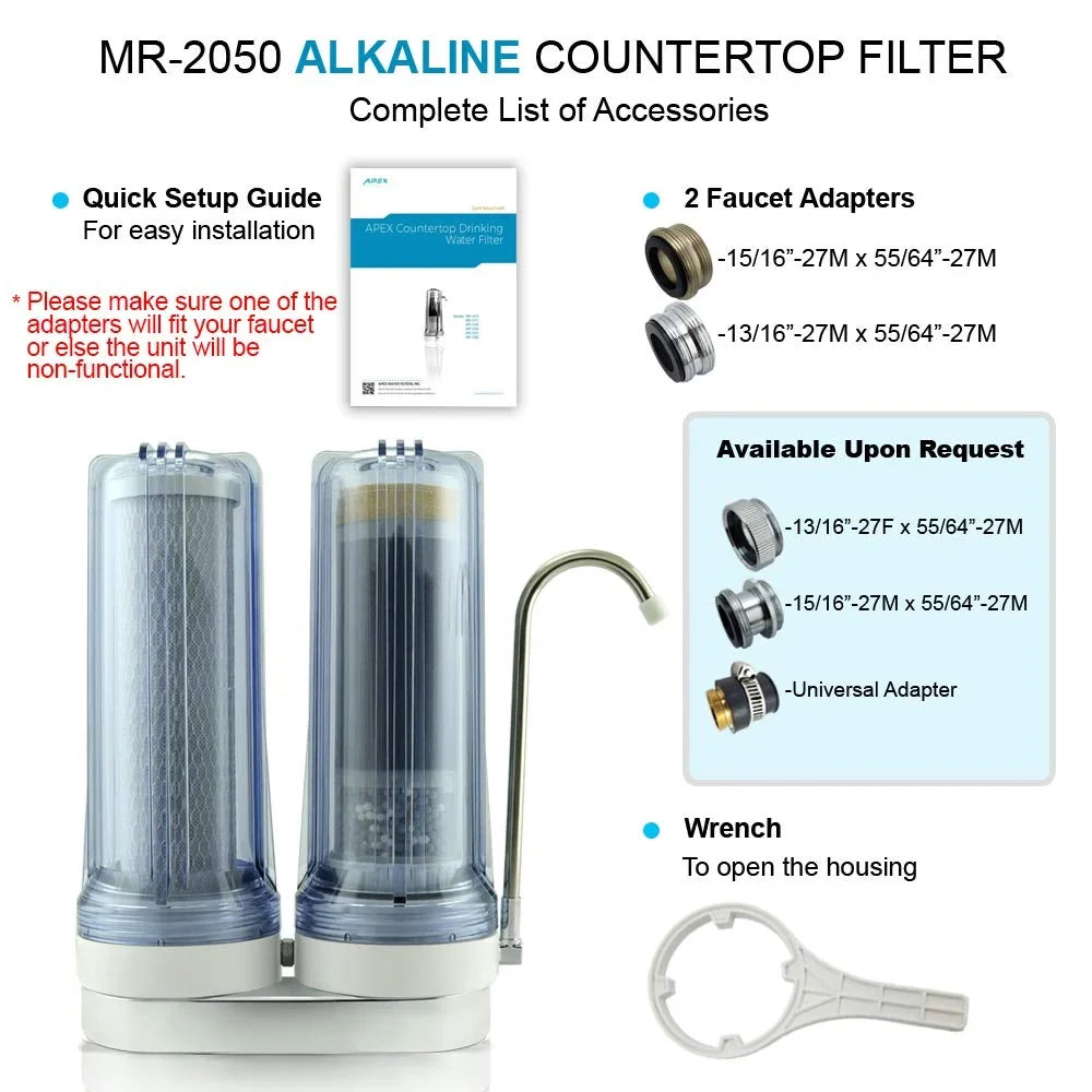 and Easy Filter, Chlorine Bad Filter Filter, Install Up of Faucet Reduces and Taste Water Heavy Metals, Dual to Mineral Water 99% Water pH Countertop - - Carbon Black Alkaline