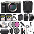 PC Lens (Silver) OSS +28-70mm f/3.5-5.6 Sony +3 Camera Filter a7C +64GB