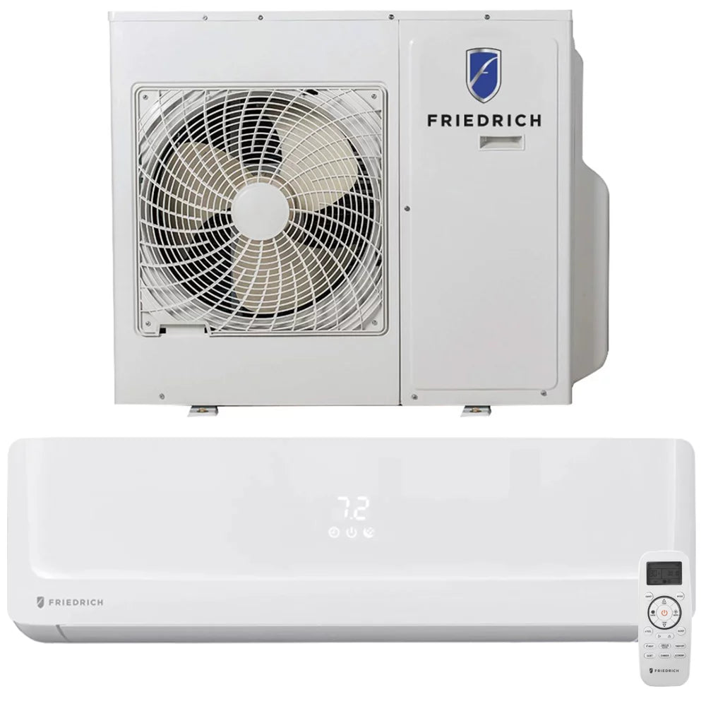 Pro with Quad-Zone Friedrich Pump Pro 12000 Air Air Indoor and 32000 Split Air Conditioner Wall Floating Mini Heat Conditioner Bundle BTU BTU Heating Floating Air with