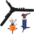 Bracket, Cylinder Caudblor Compact Universal Canister Tank Footrest Tripod Can Outdoor Stand, Stove for Butane Plastic Folding Stoves, for Cartridge Stabilizer Gas Fuel Camping Upgrade Hiking Holder,