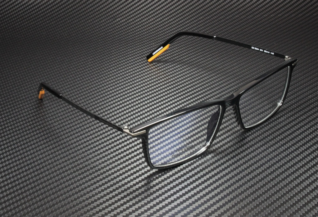 Men's EZ5204 Injected Eyeglasses Ermenegildo Lens Zegna 001 58mm Shiny Black Clr