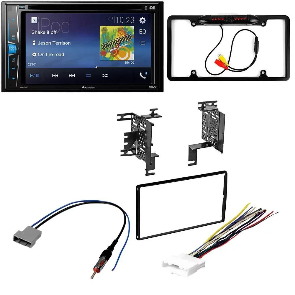 DVD Double Radio Kit Multimedia Bluetooth and / for Din Nissan Dash Installation W/Base Pioneer KIT2620 - Stereo 2014 Camera, Car Bundle Touchscreen, Versa with Backup Note Kit