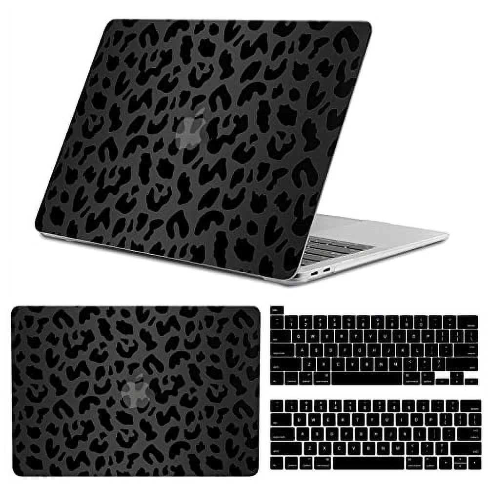 MacBook /A2159/A2251/A2289/A1989/A1706)with Compatible ID Hard Protectors,Laptop 13 pro and 2 inch Case,2020 (A2338 M1 2016 Leopard 2019 Pack Keyboard GABraden Print） Touch with 2018 2017 Shell（Black