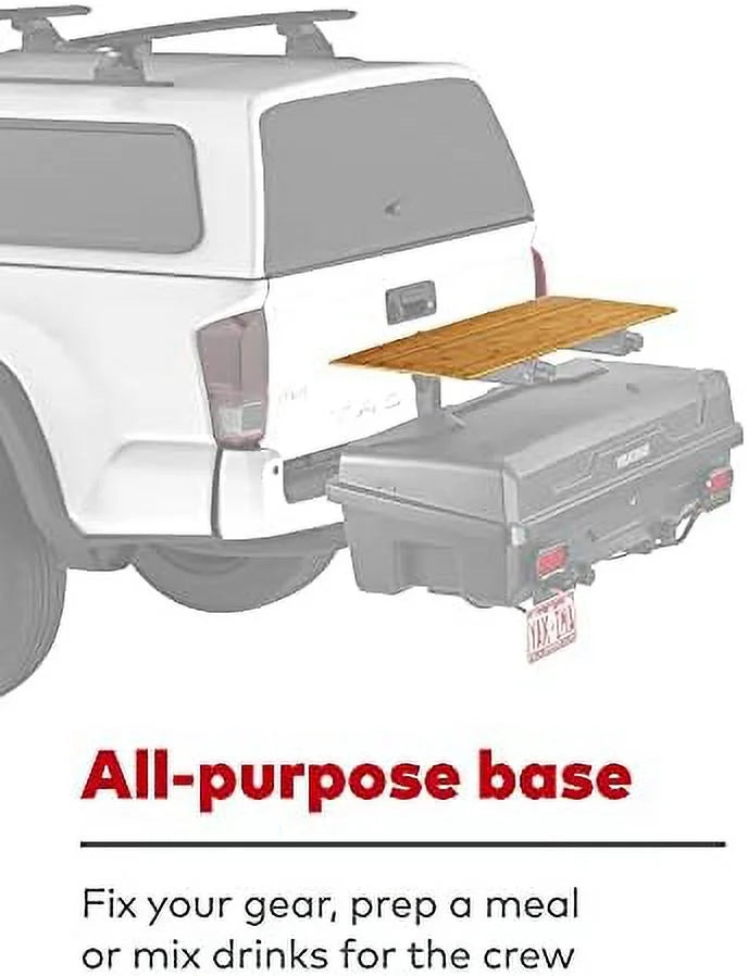rack top hitch for backdeck table accessory system exo exo