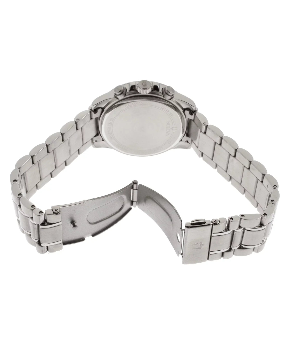 Chronograph Bulova Stainless Mens 96A180 Steel Watch