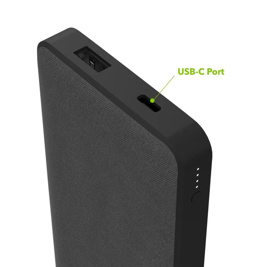 USB-A Cord (1) Port, with Power USB-C Battery, mAh (1) mophie Input/Output Power 10,000 USB-C 18W Bank and Travel-Friendly, Internal Includes - USB-A PD Fast to PD Large Charging Port Powerstation
