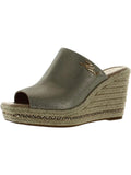 Leather Womens Corissa Karl Wedge Sandals Lagerfeld Slides Paris