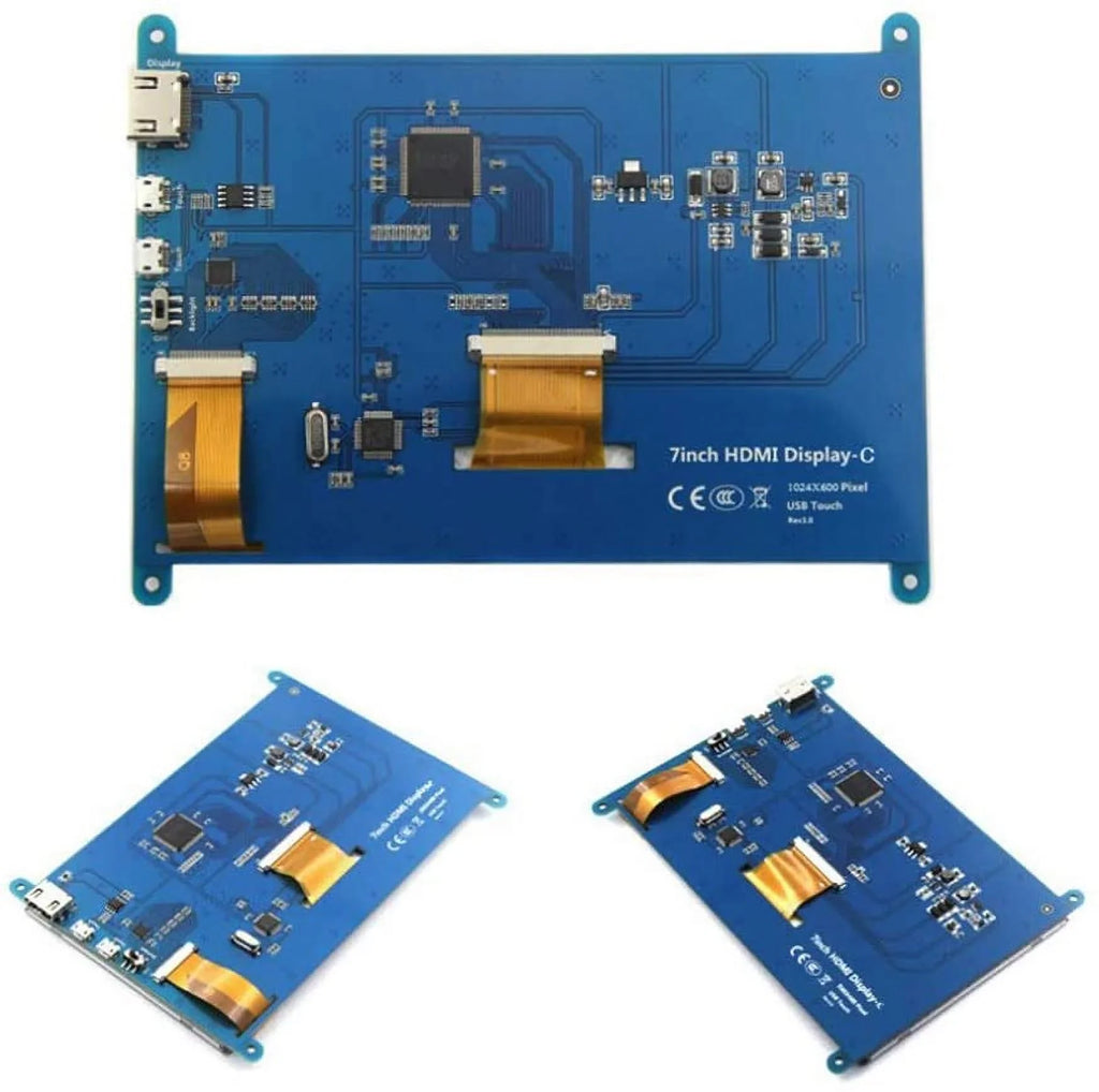 Monitor Treedix Compatible HDMI 7 1024x600 Display Touch 3B+/4B Raspberry inch with Pi Module Capacitive Screen LCD